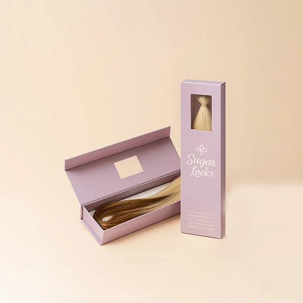 Custom Hair Extension Packaging Boxes